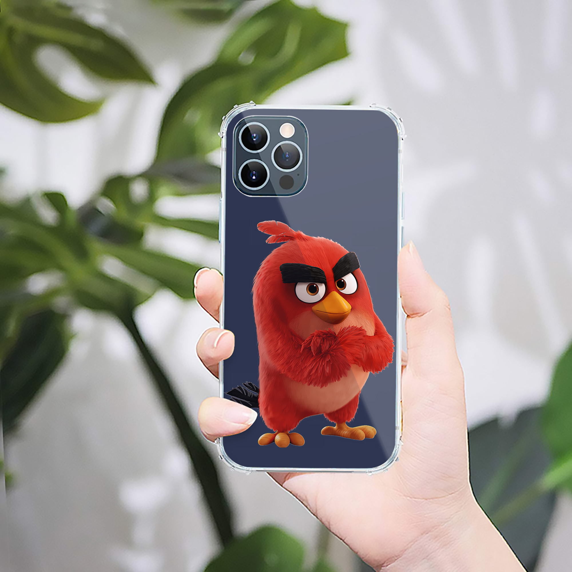 （画像用） Angry Birds アングリーバード 【iPhone 12シリーズ対応】透明スマホケース（クリアソフトケース）